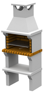 BARBACOA EVORA (TROFA) 68LX47PX190ACM C/PARRILLA