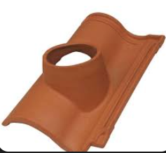 TEJA CON SALIDAD CIRCULAR ROJA