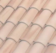 TEJA CURVA 50X21 BLANCA JASPEADA BORJA