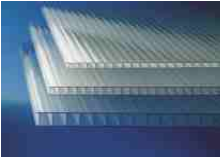 PLACA TRANSLUCIDA INCOLORA POLICARBONATO CELULAR 3X2,10X0,20