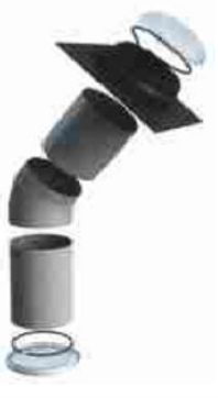 CODO AJUSTABLE 45º TY270 MM