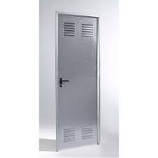 PUERTA GALVANIZADA CON REJILLA 790X1800 IZQUIERDA ECO C40