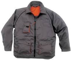 CHAQUETA M2VES GRIS / NARANJA