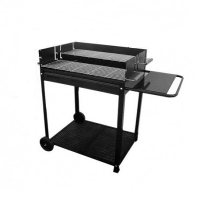 BARBACOA BBQ. XL DOBLE "P" PARRILLAS CROMADAS 74X55 CM