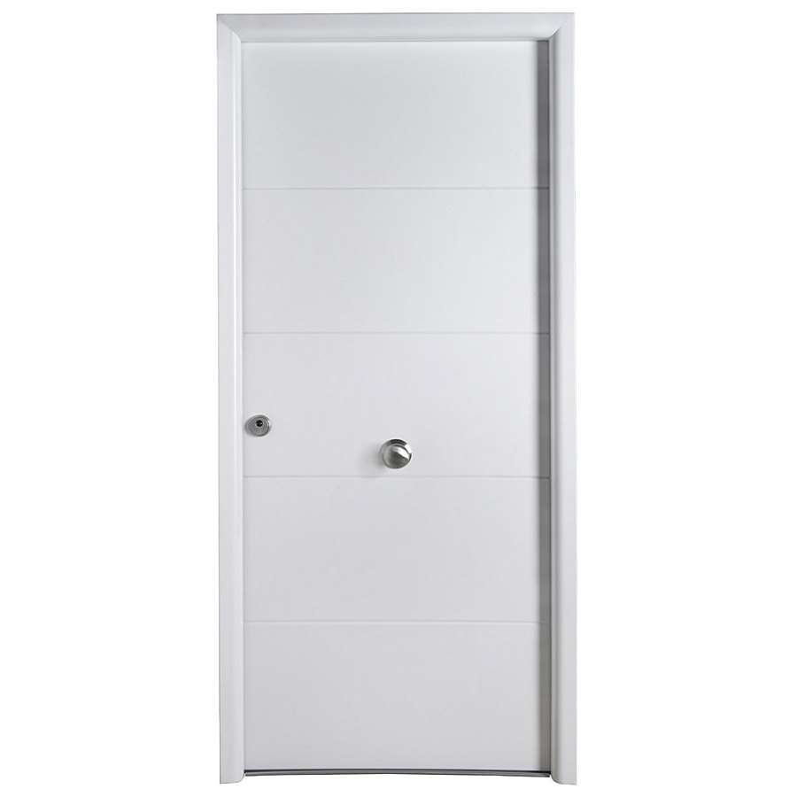 PUERTA ENTRADA LINE-H BL 3P AC CROM 96X210 IZQ