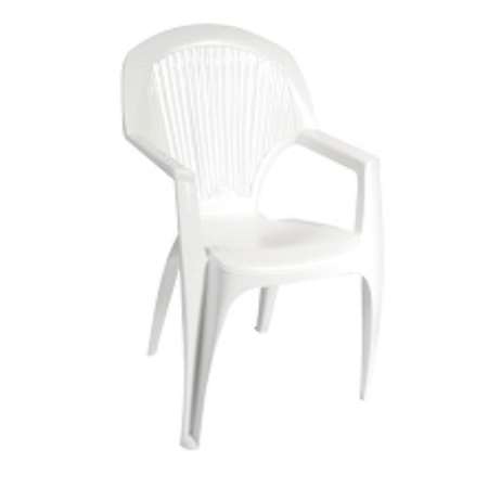 SILLON MONOBLOCK RESPALDO ALTO BLANCO