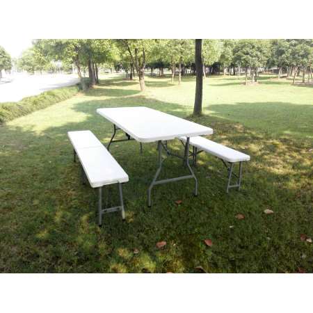 BANCO PLEGABLE RESINA/ACERO YALE 183X30X43