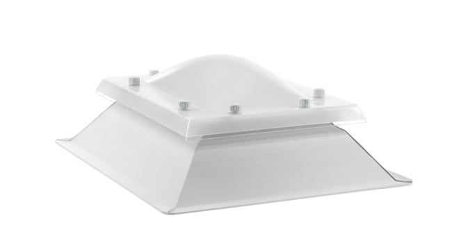 CLARABOYA CUADRADA ZOCALO INCLINADO FIJA