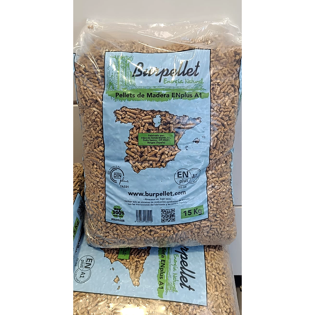 SACO PELLETS BURPELLETS ENPLUS A1 15KG