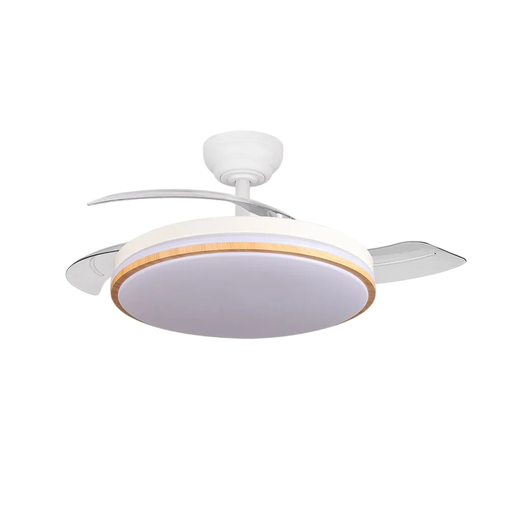 VENTILADOR DC RELAMPAGO 60W BLANCO/HAYA